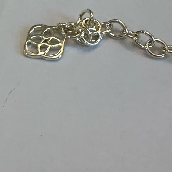 Kendra Scott Elisa Necklace in Platinum Drusy.‎